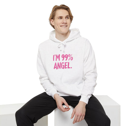 I'm 99% Angel Unisex Garment-Dyed Hoodie