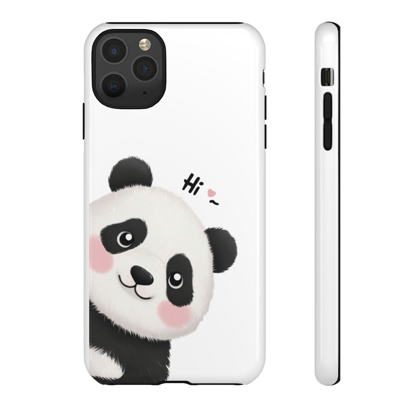 "Hi Cute Panda" Phone Case for iPhone, Samsung Galaxy, and Google Pixel devices