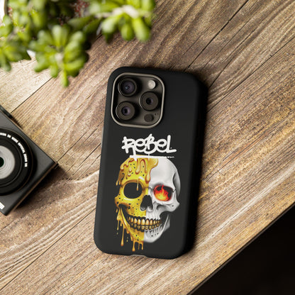 Rebel Skull Phone Case - Black