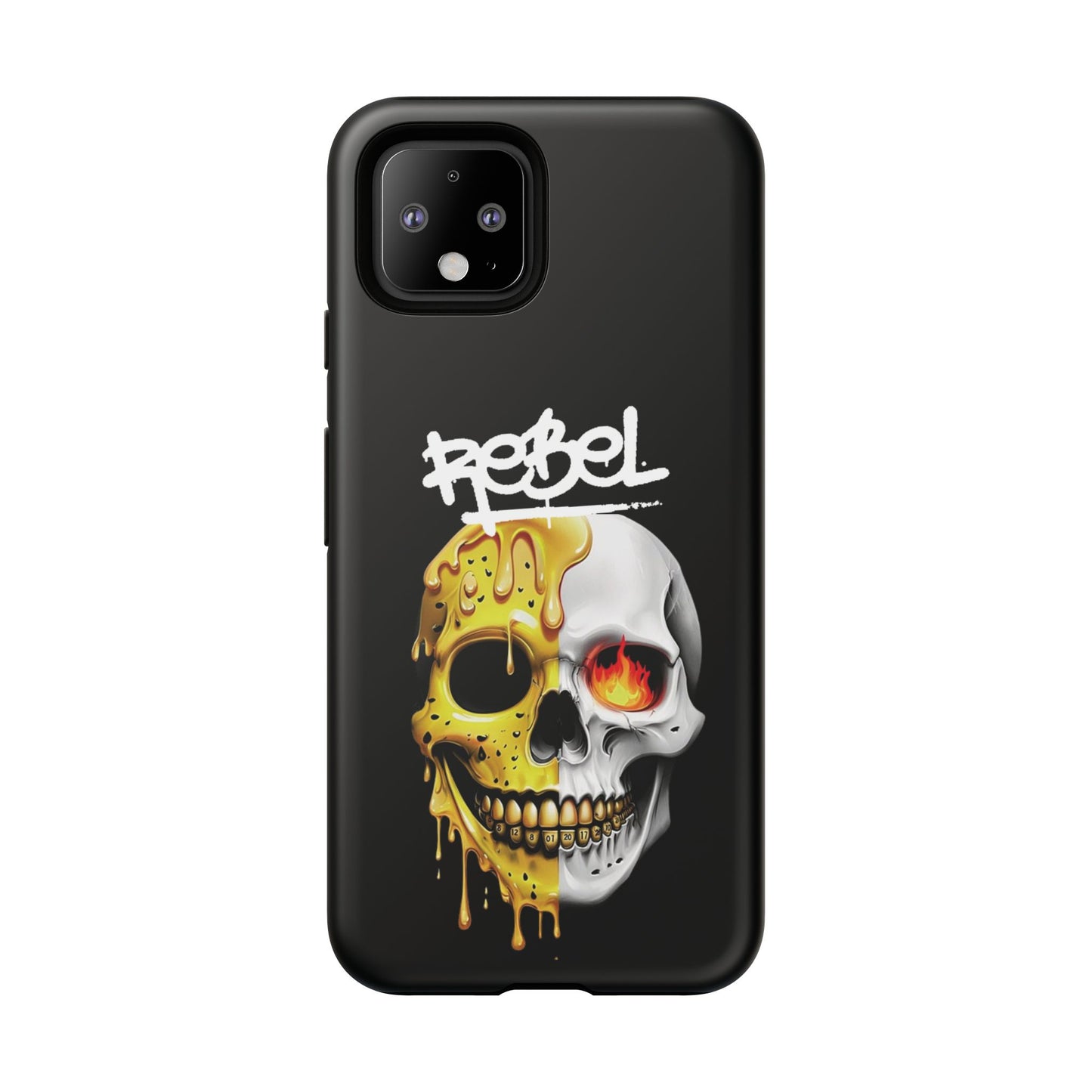 Rebel Skull Phone Case - Black