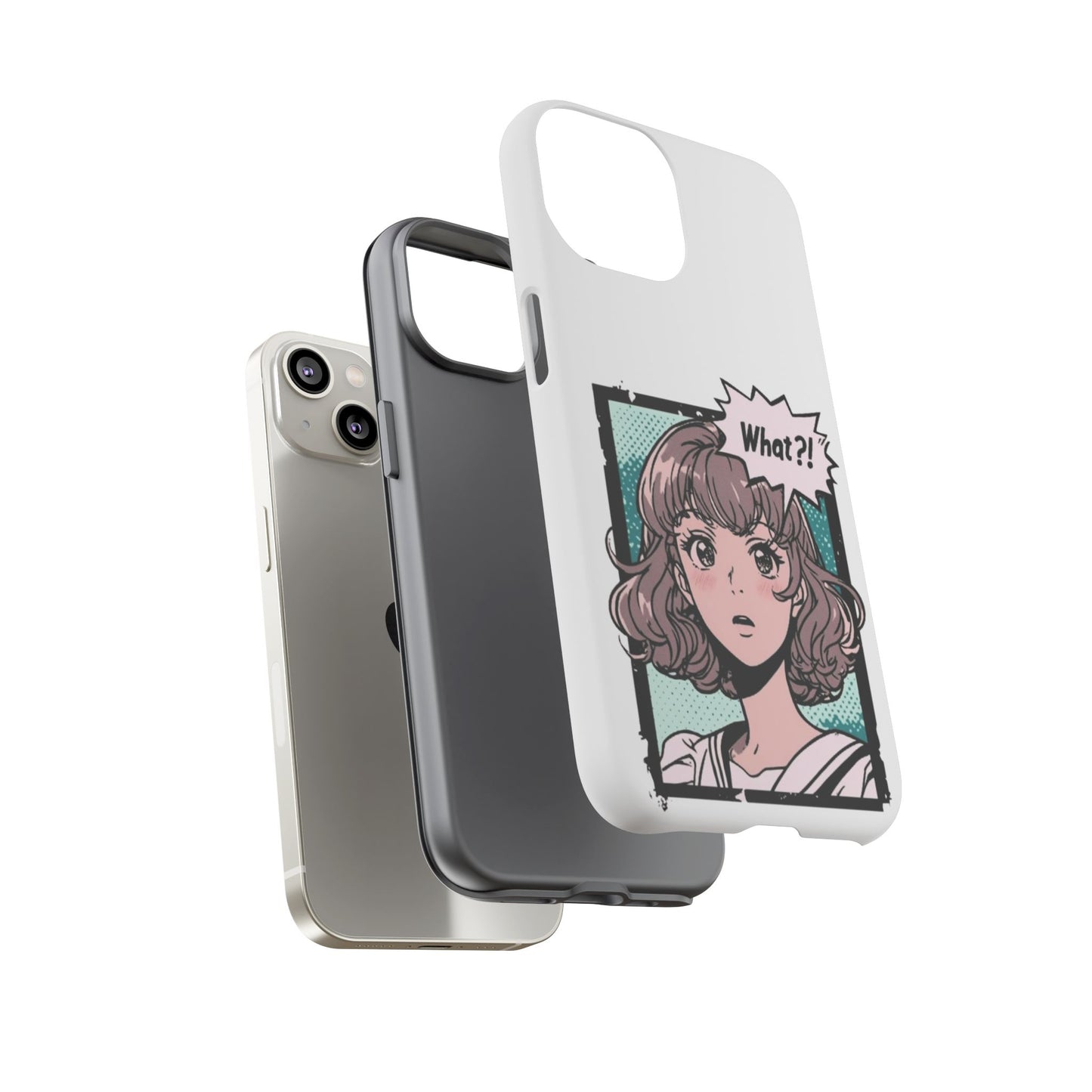 "What?!" Anime Phone Caes - Durable, Tough Cases - iPhone, Samsung Galaxy, and Google Pixel