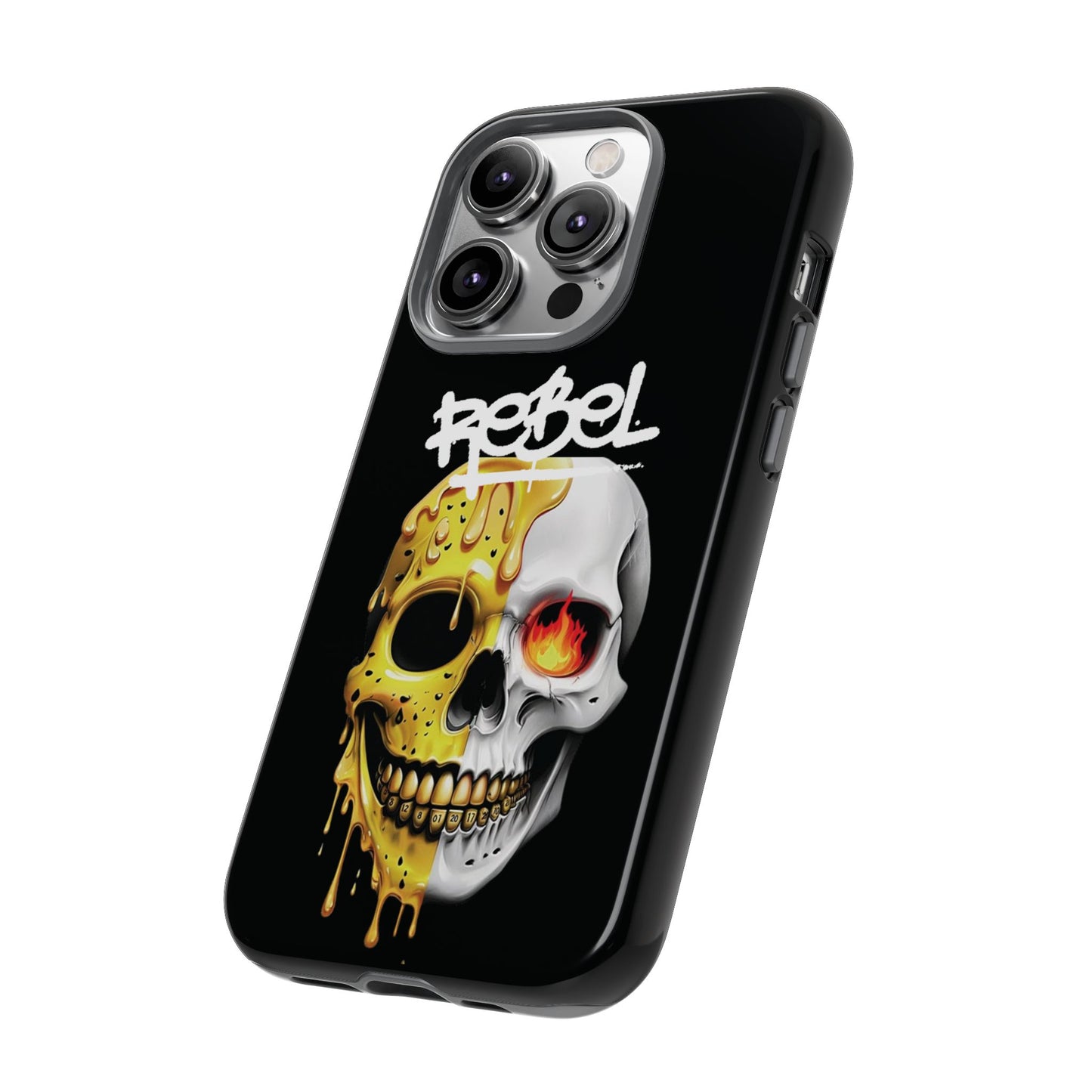 Rebel Skull Phone Case - Black