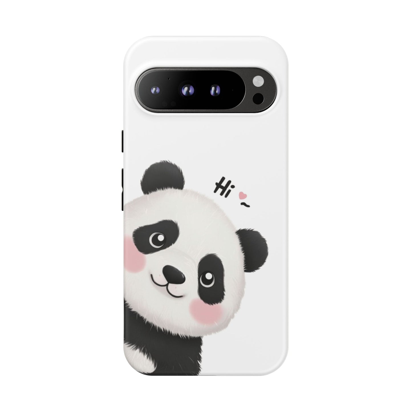 "Hi Cute Panda" Phone Case for iPhone, Samsung Galaxy, and Google Pixel devices