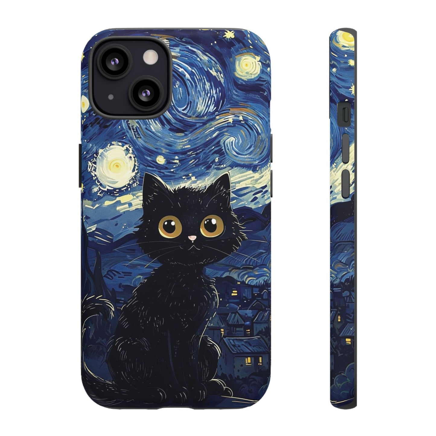 Cat under the stars, cute phone cases, Extra durable, Tough Cases, Pick your size