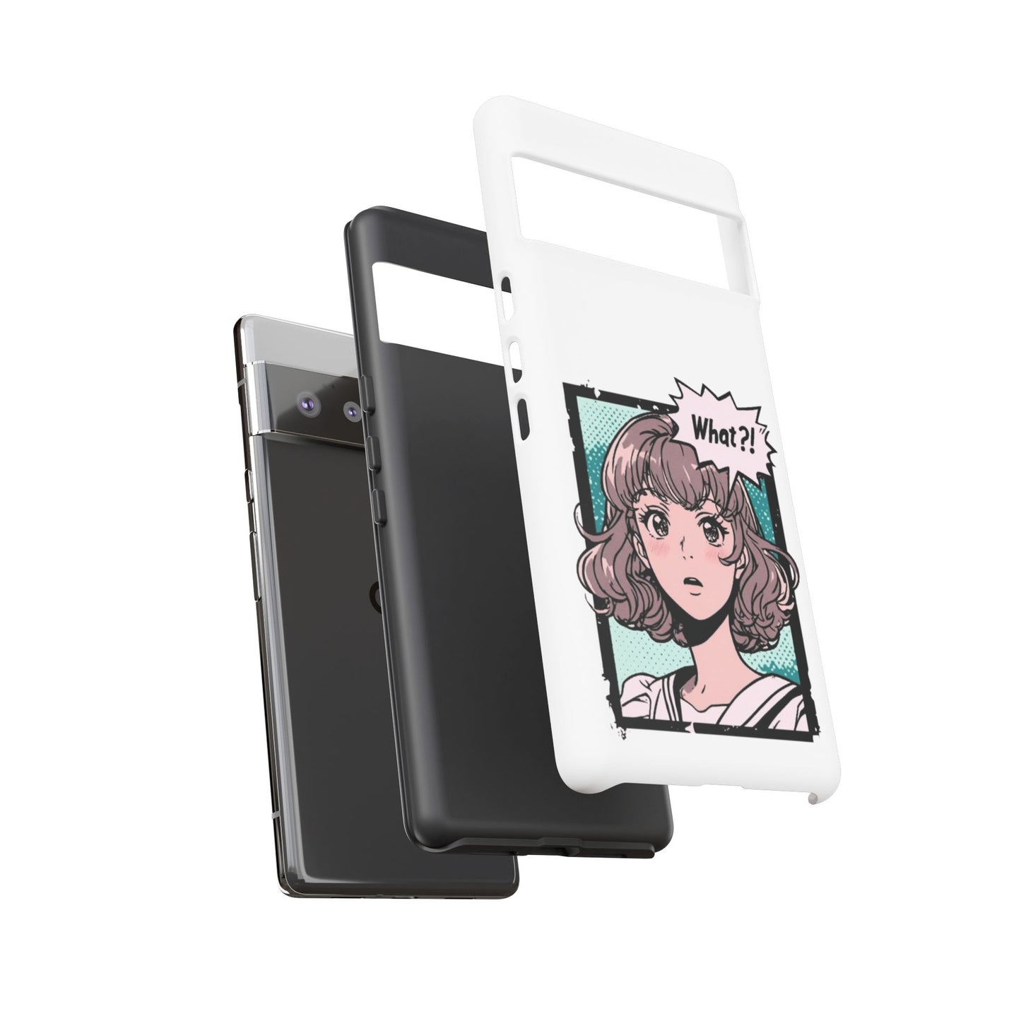 "What?!" Anime Phone Caes - Durable, Tough Cases - iPhone, Samsung Galaxy, and Google Pixel