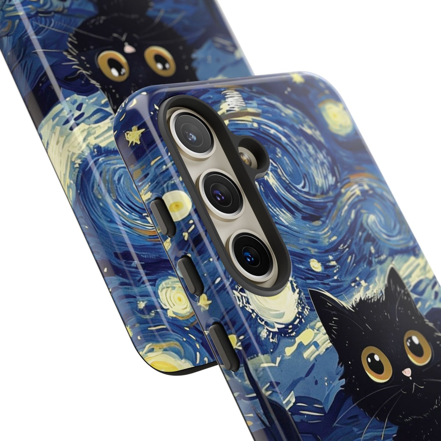 Cat under the stars, cute phone cases, Extra durable, Tough Cases, Pick your size