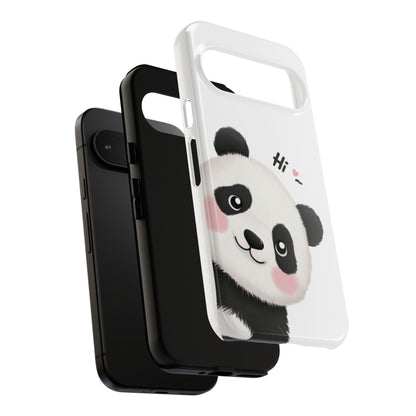 "Hi Cute Panda" Phone Case for iPhone, Samsung Galaxy, and Google Pixel devices