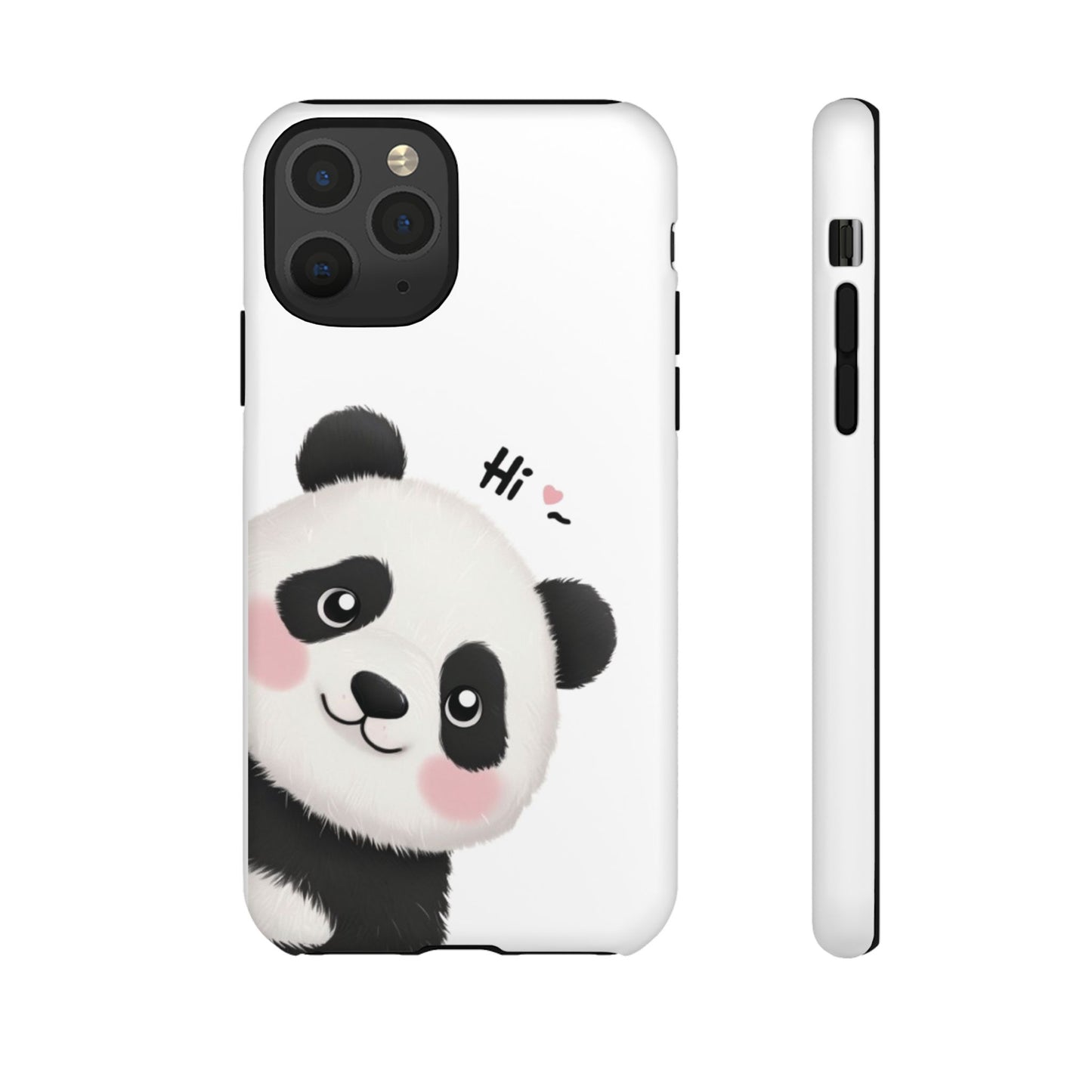 "Hi Cute Panda" Phone Case for iPhone, Samsung Galaxy, and Google Pixel devices