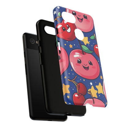 "Cute Cherry In The Sky" Phone Case, Tough Cases - iPhone, Samsung Galaxy, and Google Pixel