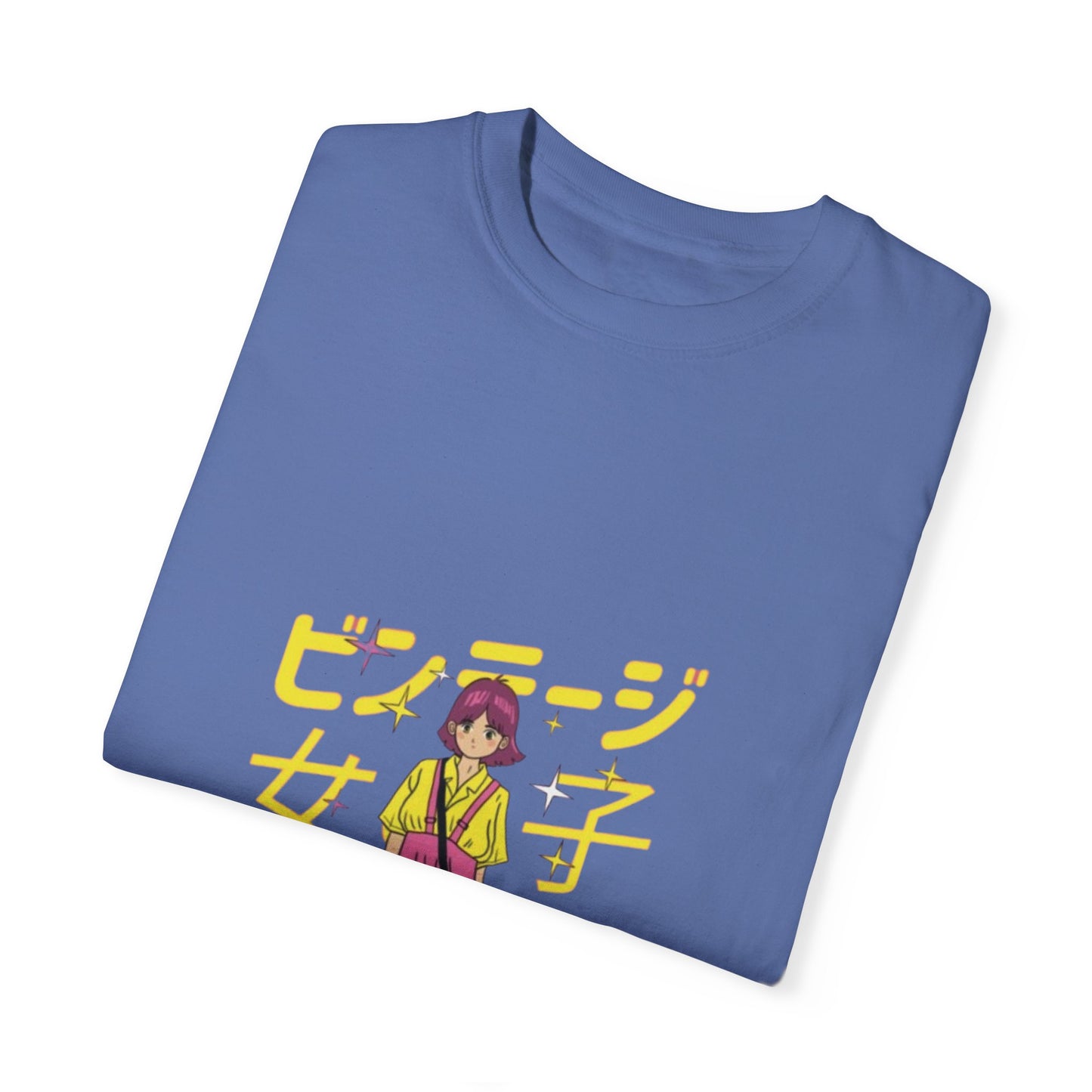 Anime Girl, Graphic T-shirt, Unisex Garment-Dyed