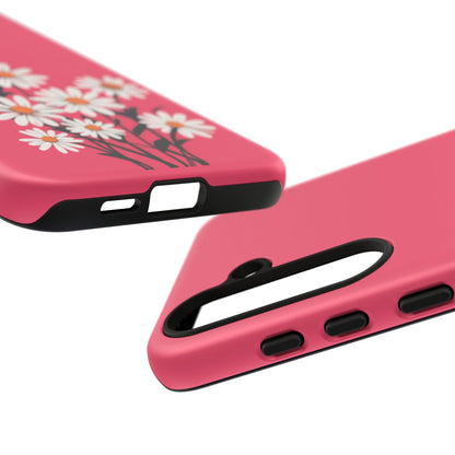 Daisy Flower Phone Case - Vibrant Pink Daisy Design