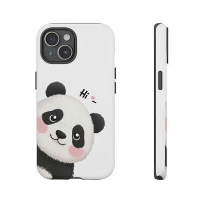 "Hi Cute Panda" Phone Case for iPhone, Samsung Galaxy, and Google Pixel devices