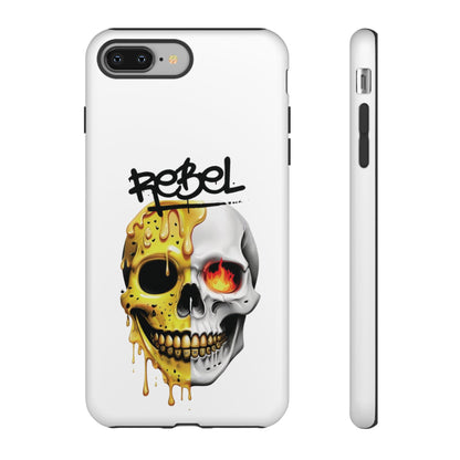 Rebel Skull Phone Case - White