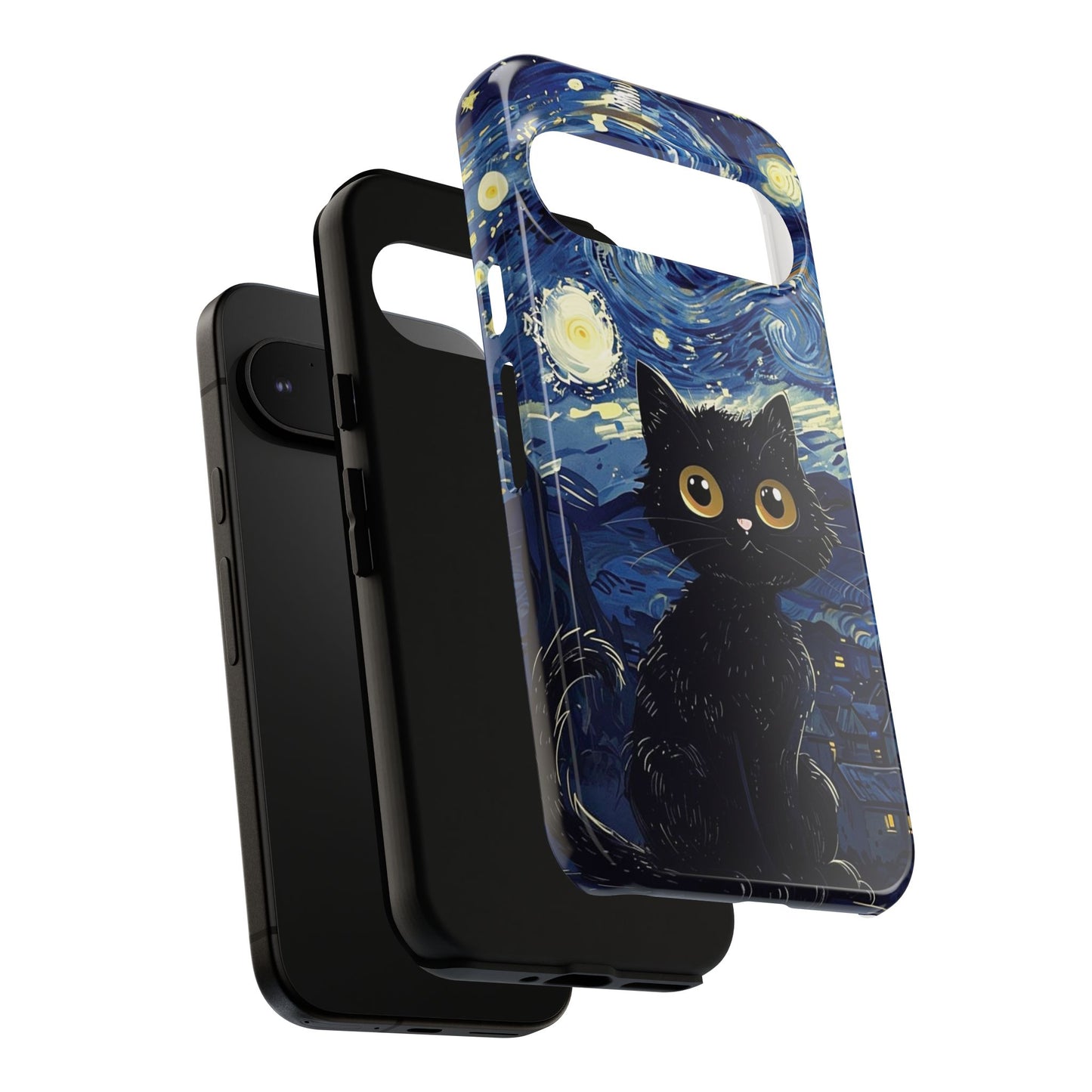 Cat under the stars, cute phone cases, Extra durable, Tough Cases, Pick your size