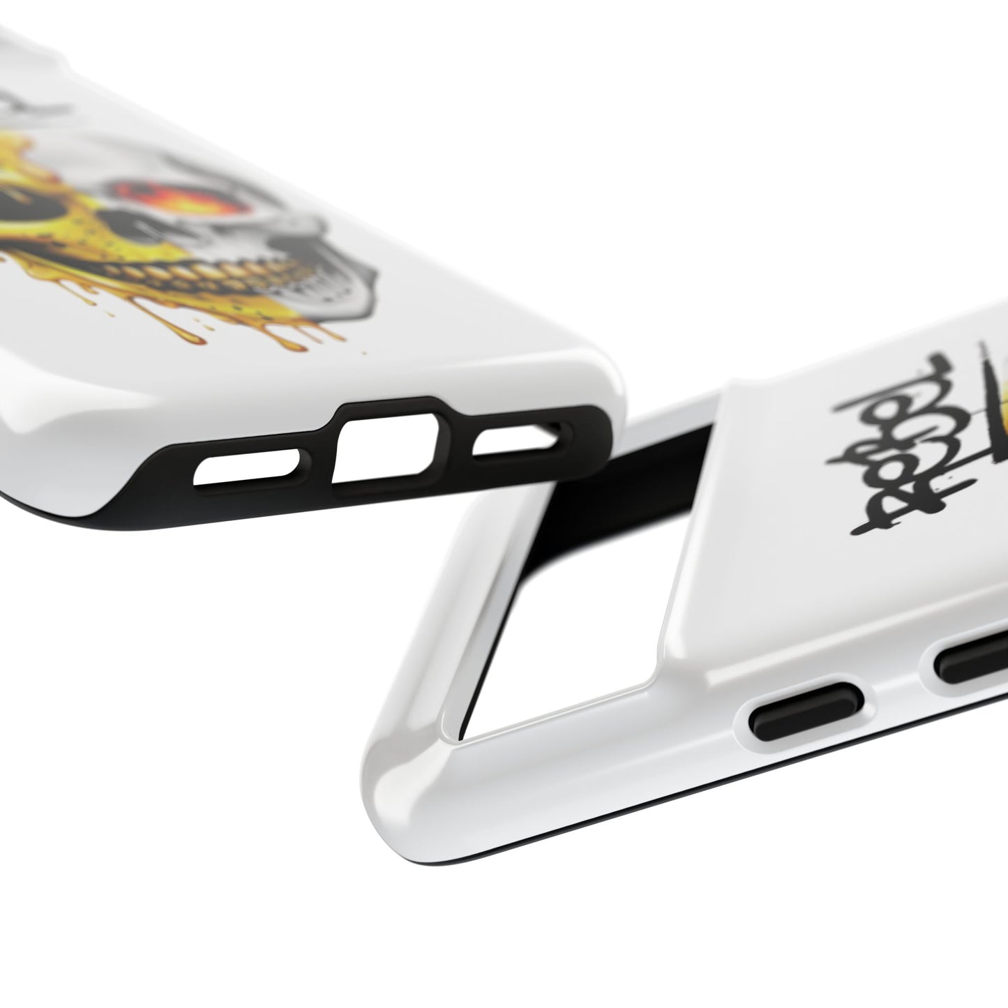 Rebel Skull Phone Case - White