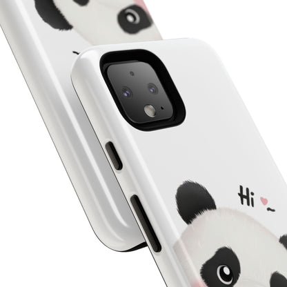 "Hi Cute Panda" Phone Case for iPhone, Samsung Galaxy, and Google Pixel devices