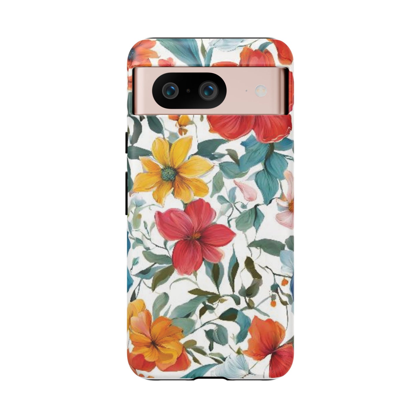 Floral Phone Cases for  iPhone, Samsung Galaxy, and Google Pixel devices - Double layers for extra durability and protection