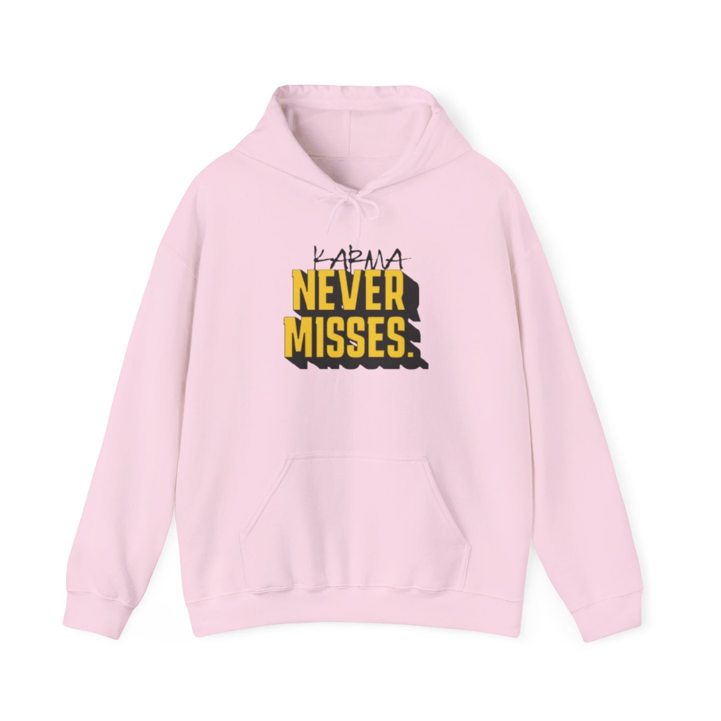 "Karma Never Misses" Unisex Heavy Blend™ Hooded Sweatshirt