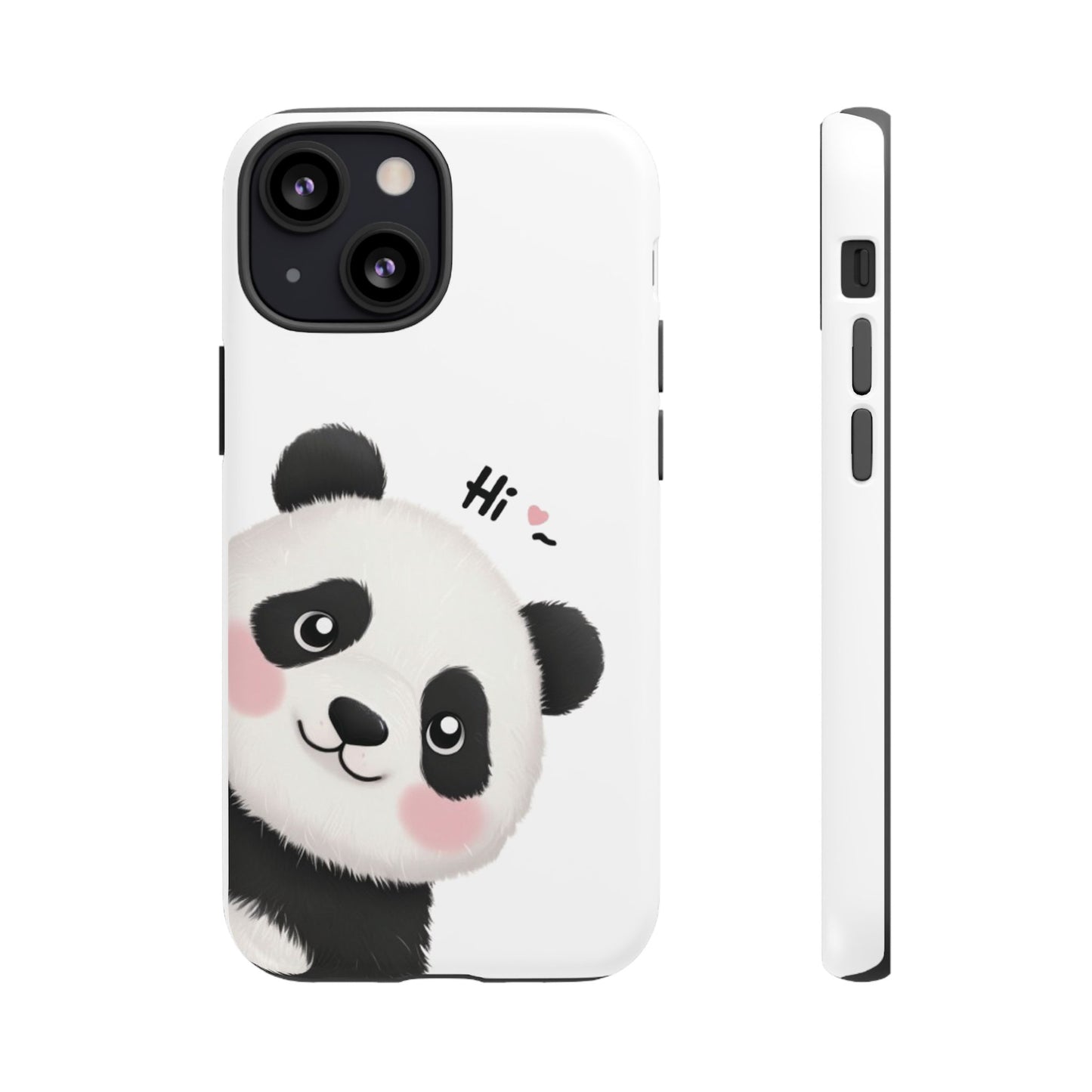 "Hi Cute Panda" Phone Case for iPhone, Samsung Galaxy, and Google Pixel devices