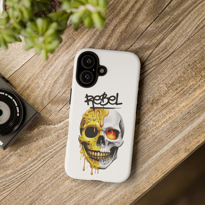 Rebel Skull Phone Case - White