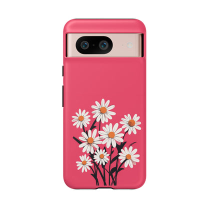 Daisy Flower Phone Case - Vibrant Pink Daisy Design