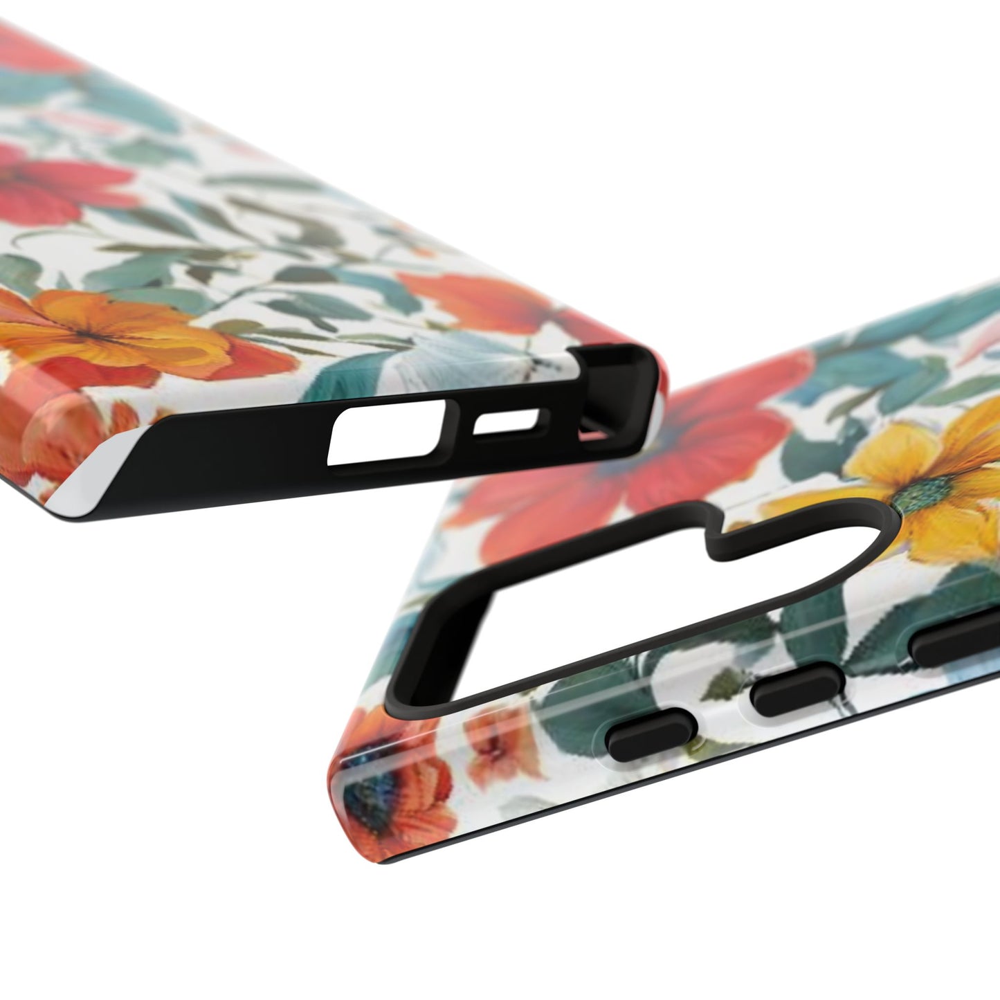 Floral Phone Cases for  iPhone, Samsung Galaxy, and Google Pixel devices - Double layers for extra durability and protection