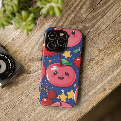 "Cute Cherry In The Sky" Phone Case, Tough Cases - iPhone, Samsung Galaxy, and Google Pixel