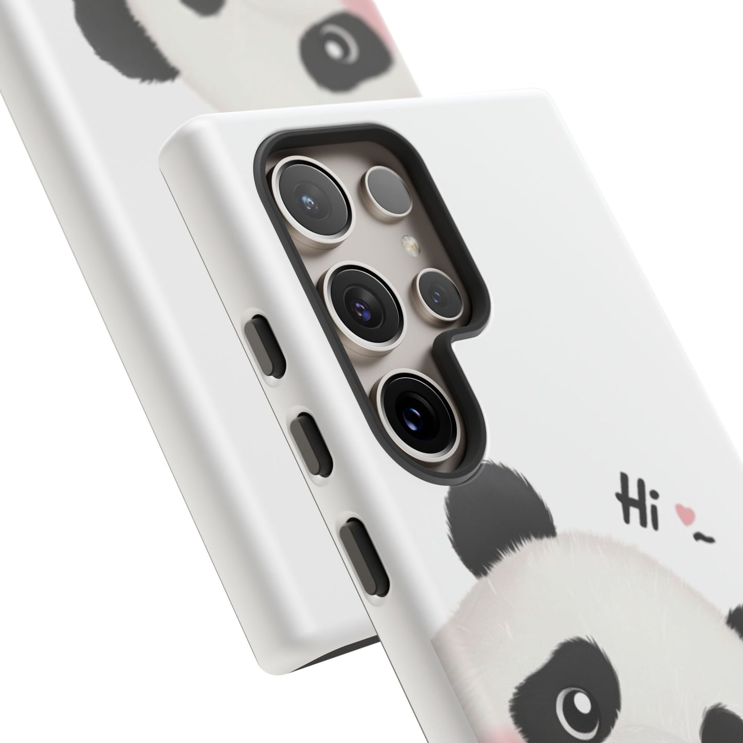 "Hi Cute Panda" Phone Case for iPhone, Samsung Galaxy, and Google Pixel devices