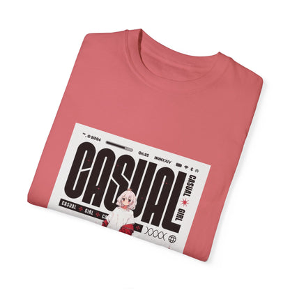 "Casual Girl", Women's and Men's Anime T-shirt