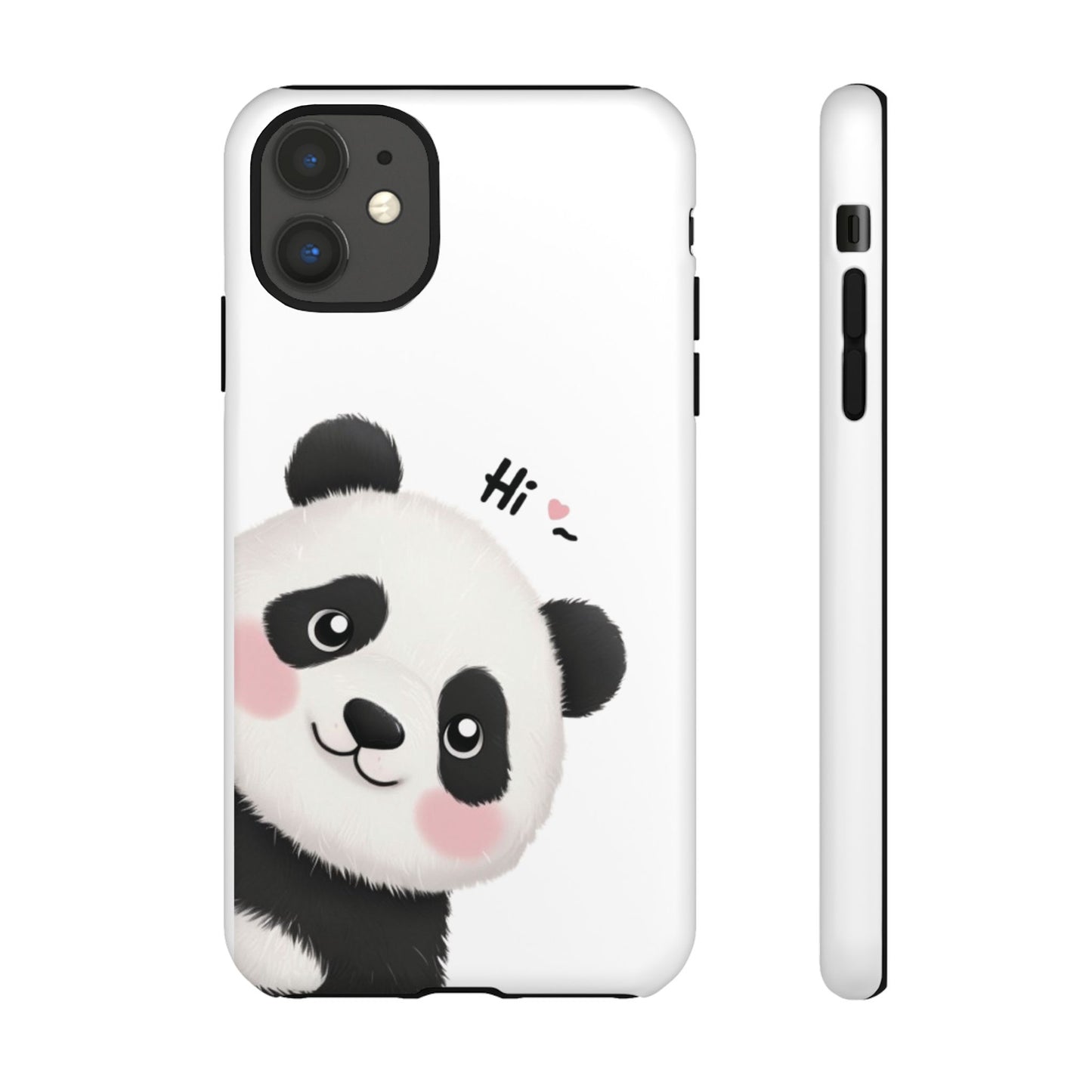 "Hi Cute Panda" Phone Case for iPhone, Samsung Galaxy, and Google Pixel devices