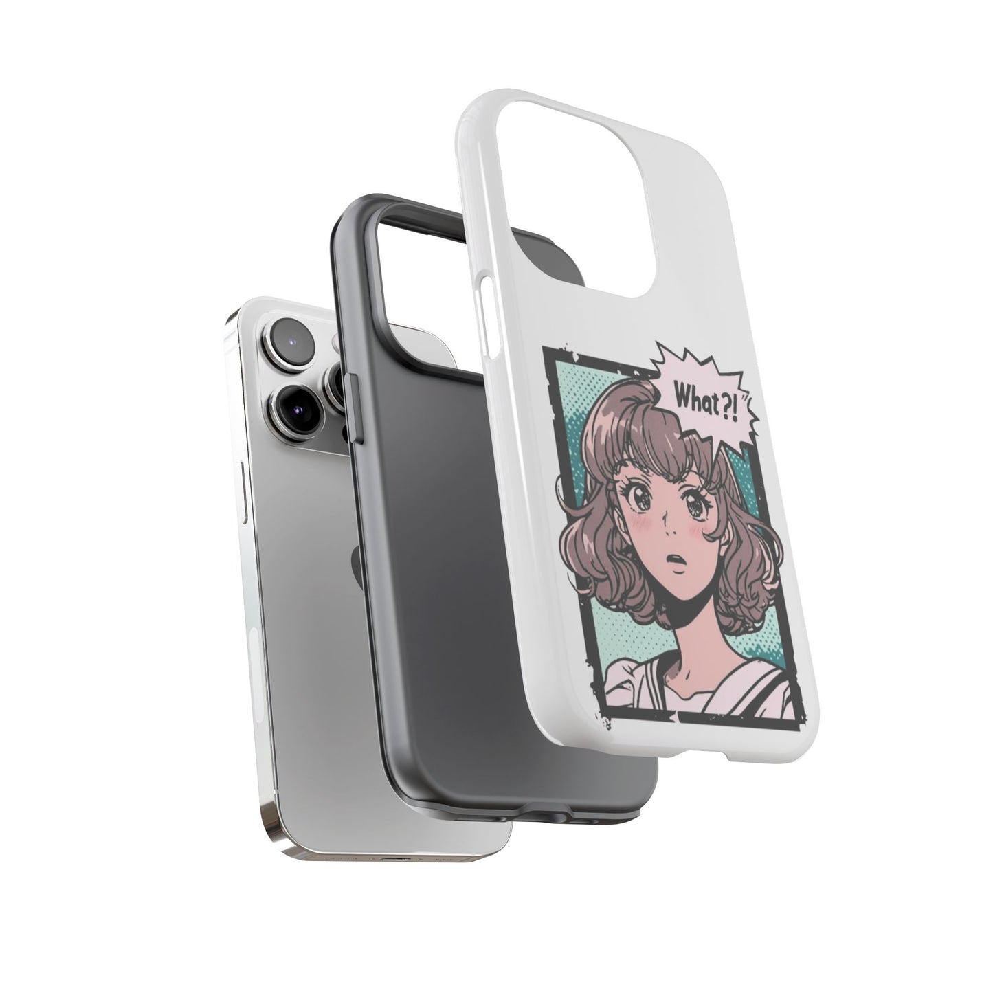 "What?!" Anime Phone Caes - Durable, Tough Cases - iPhone, Samsung Galaxy, and Google Pixel