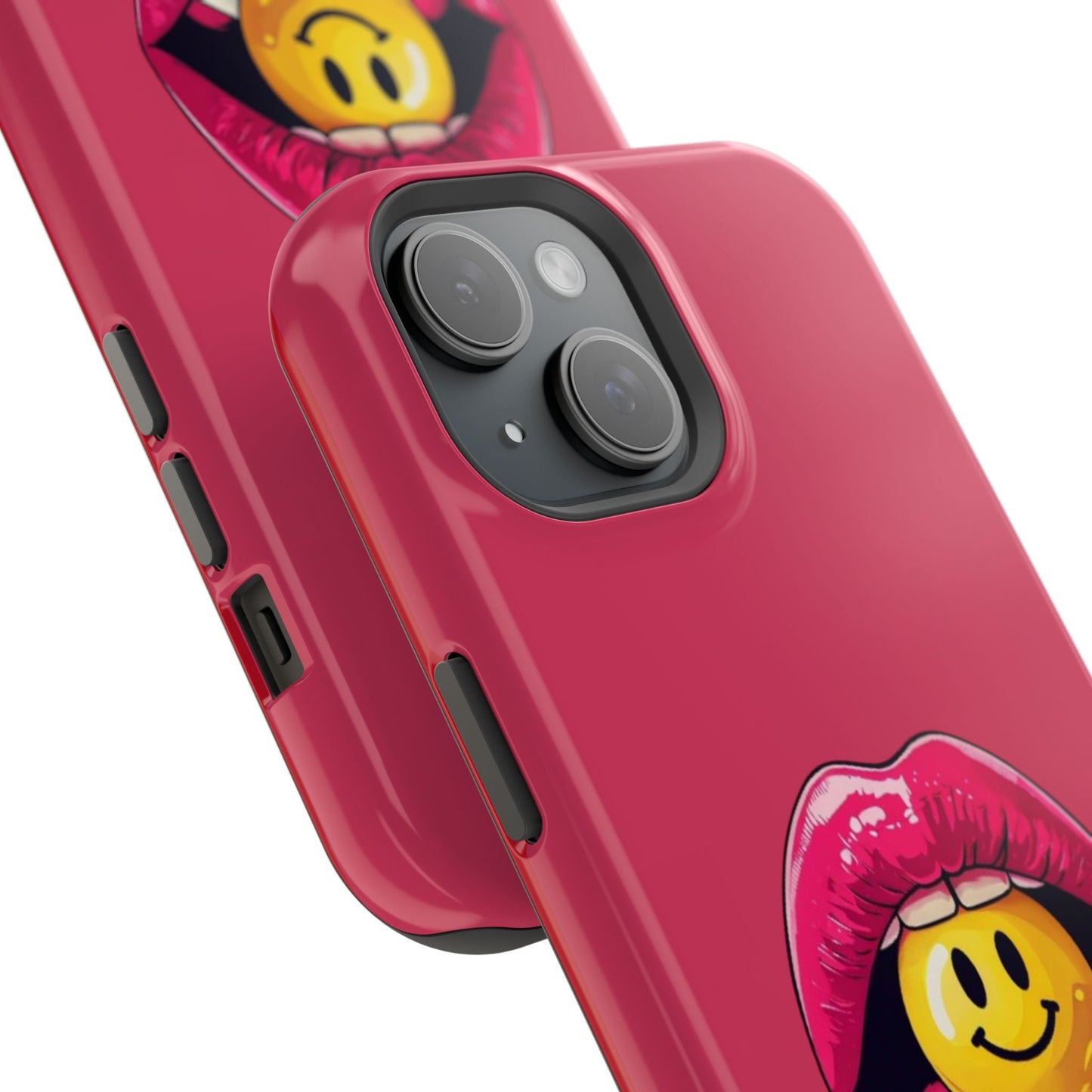 Lips & A Smiley Face Lollipop Magnetic Phone Case