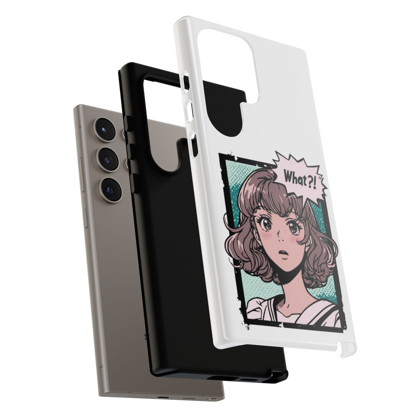 "What?!" Anime Phone Caes - Durable, Tough Cases - iPhone, Samsung Galaxy, and Google Pixel