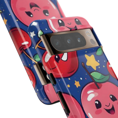 "Cute Cherry In The Sky" Phone Case, Tough Cases - iPhone, Samsung Galaxy, and Google Pixel