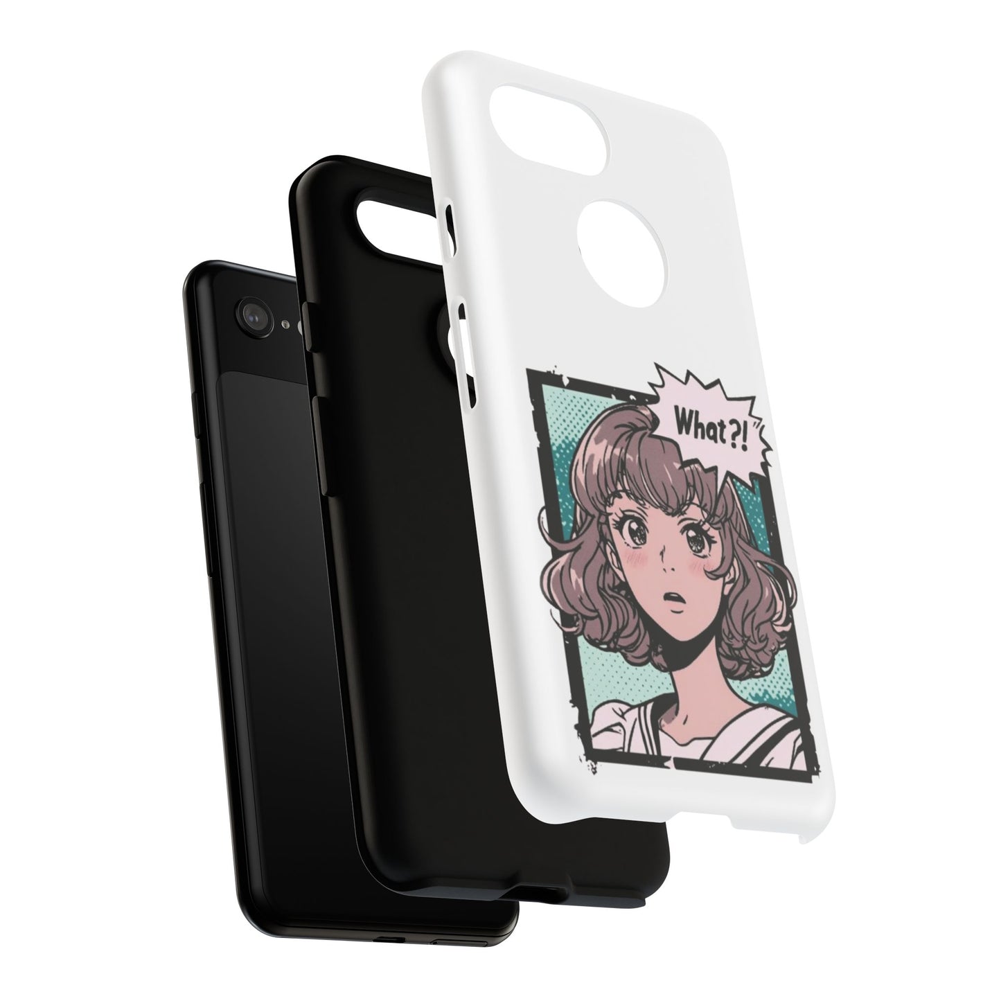 "What?!" Anime Phone Caes - Durable, Tough Cases - iPhone, Samsung Galaxy, and Google Pixel