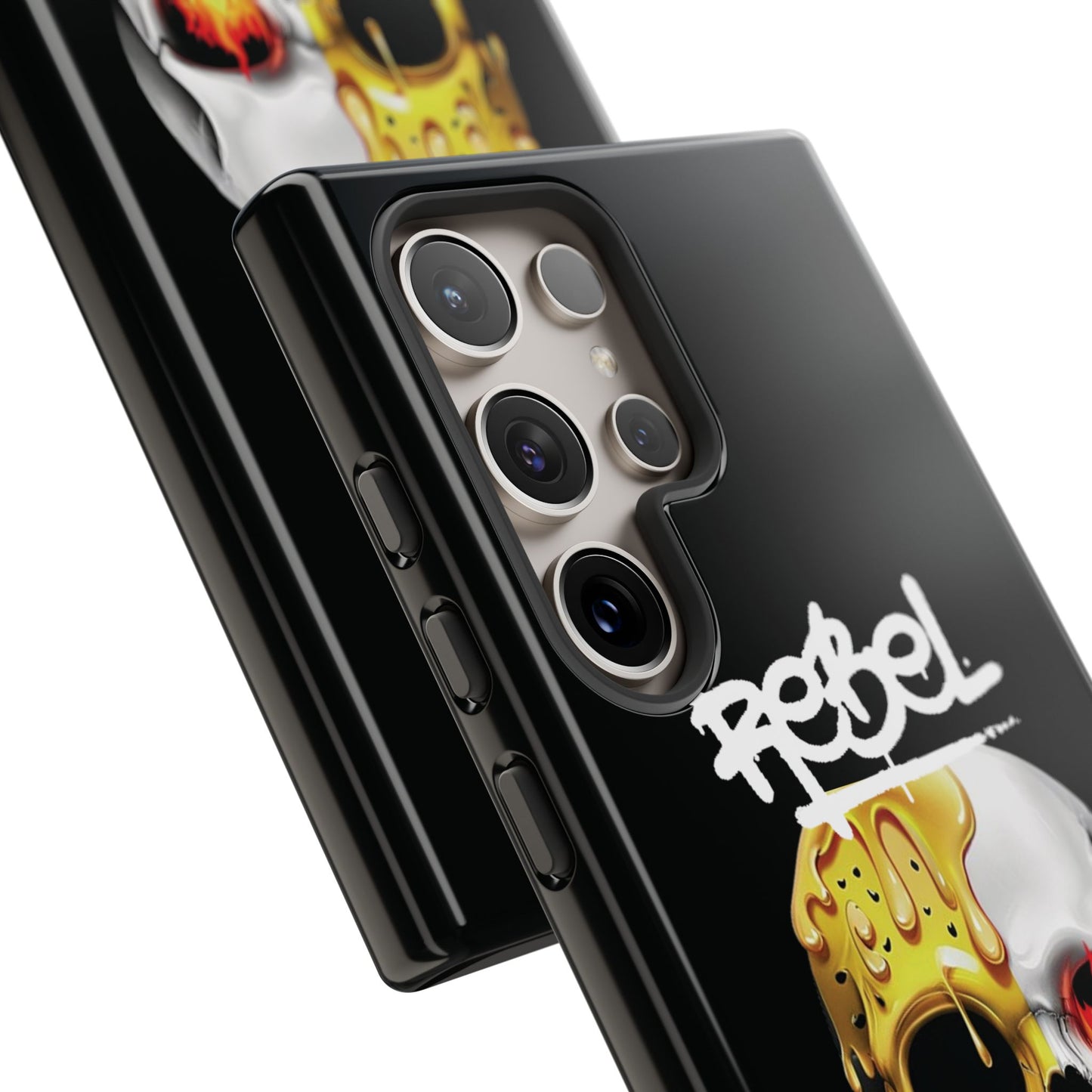 Rebel Skull Phone Case - Black