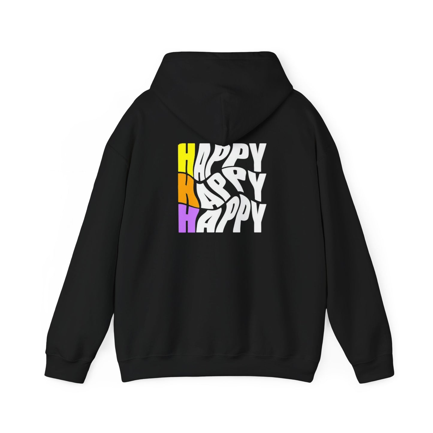 Happy Vibes Hoodie - Front And Back Design