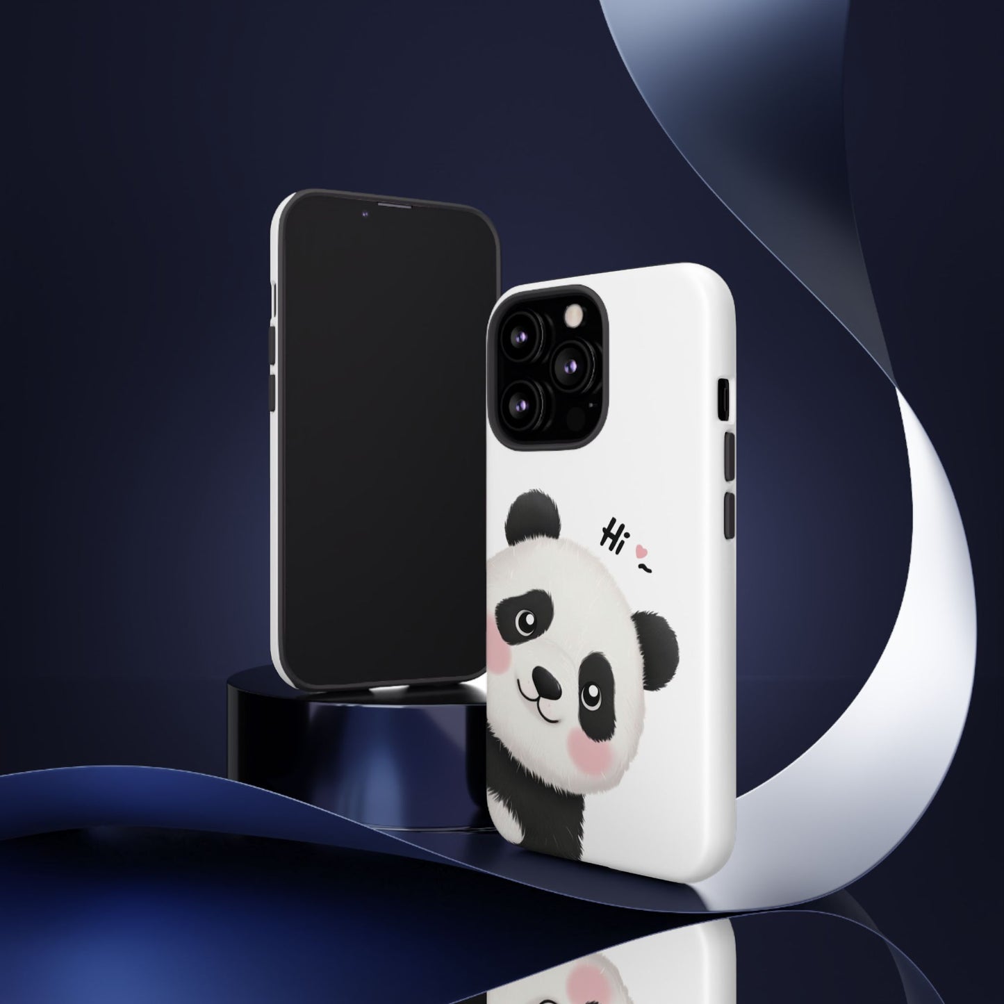 "Hi Cute Panda" Phone Case for iPhone, Samsung Galaxy, and Google Pixel devices