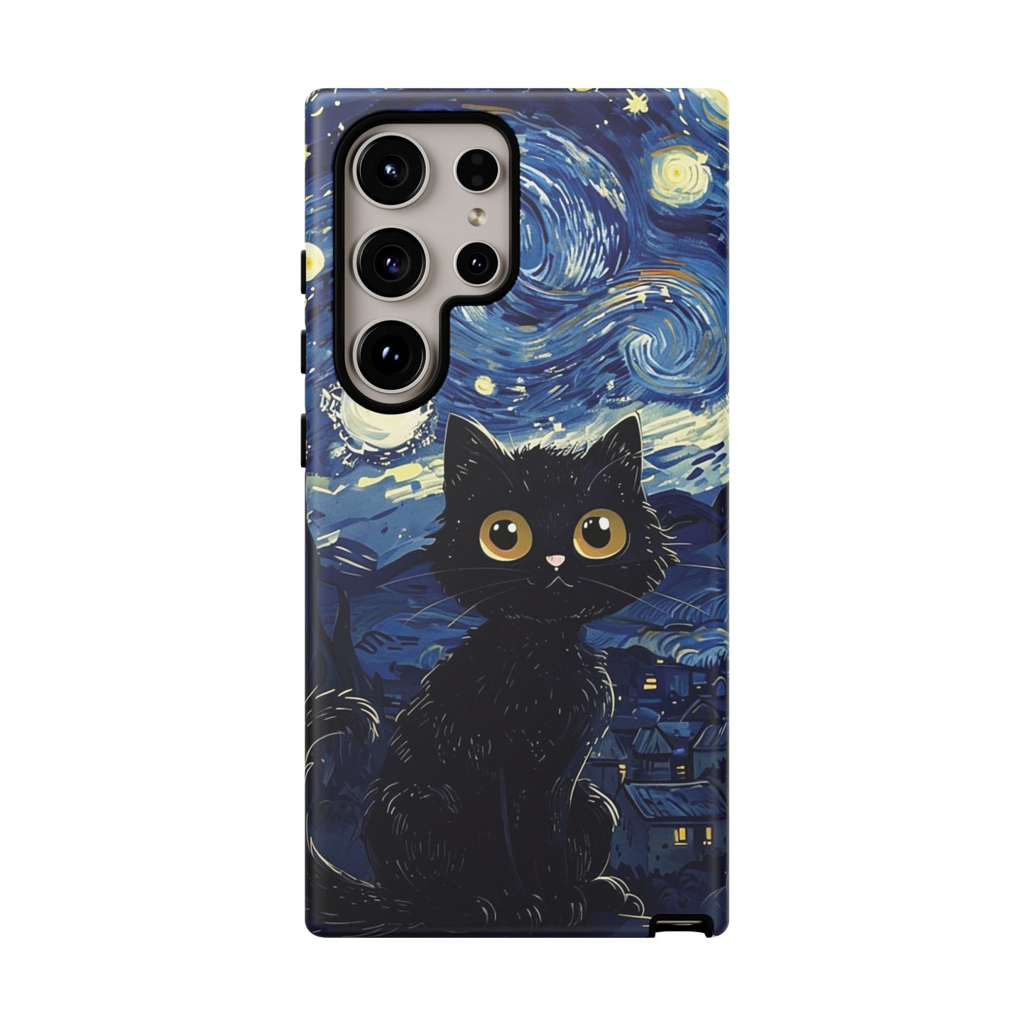 Cat under the stars, cute phone cases, Extra durable, Tough Cases, Pick your size