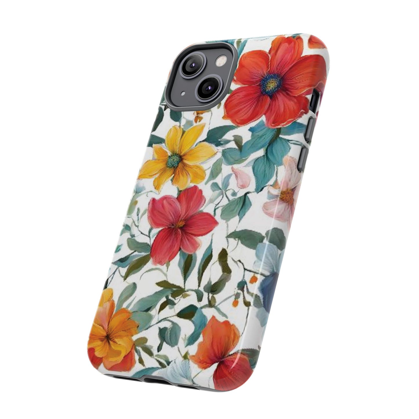 Floral Phone Cases for  iPhone, Samsung Galaxy, and Google Pixel devices - Double layers for extra durability and protection