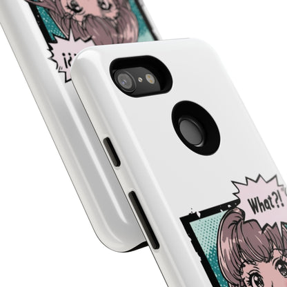 "What?!" Anime Phone Caes - Durable, Tough Cases - iPhone, Samsung Galaxy, and Google Pixel