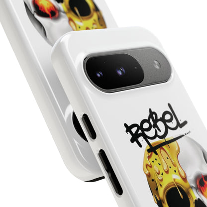 Rebel Skull Phone Case - White