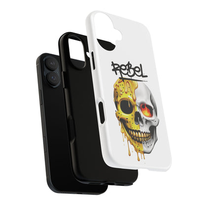 Rebel Skull Phone Case - White