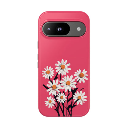 Daisy Flower Phone Case - Vibrant Pink Daisy Design