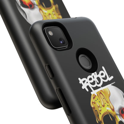 Rebel Skull Phone Case - Black