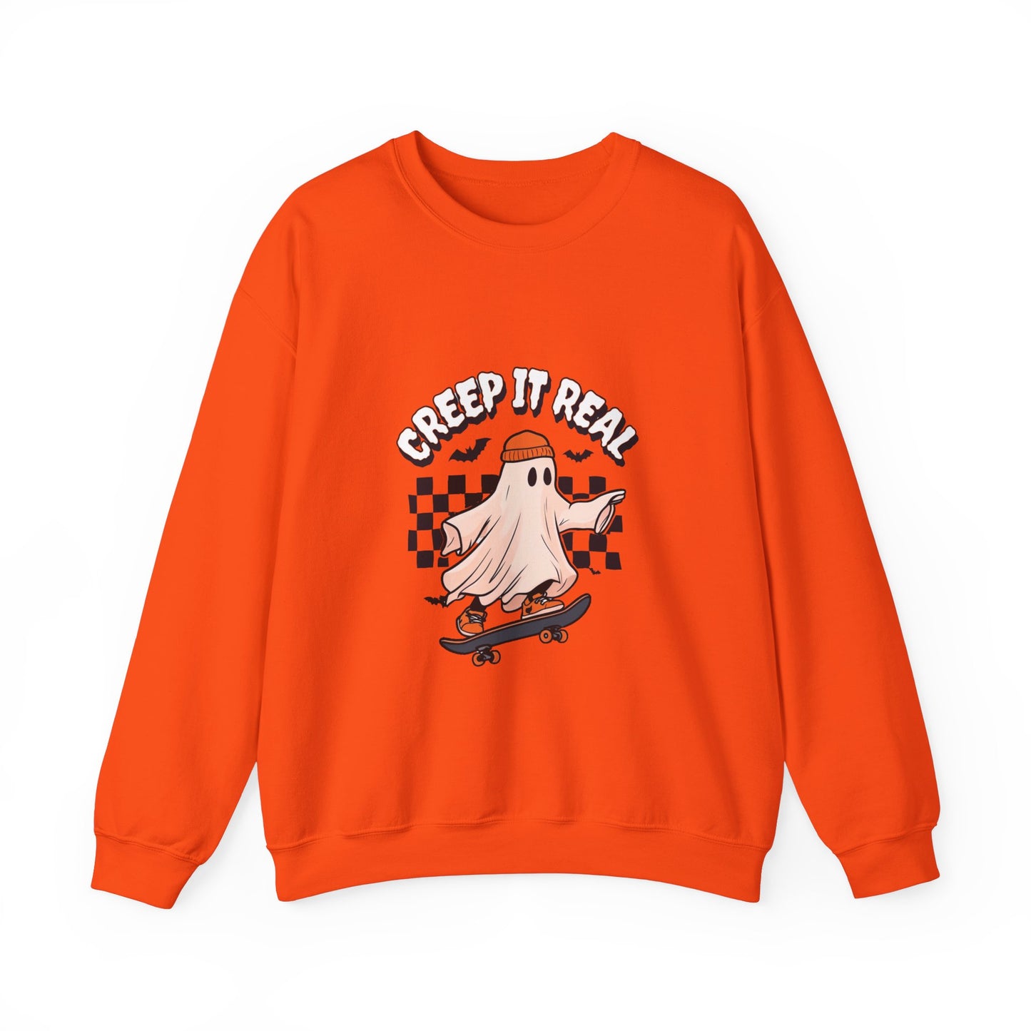 "Creep It Real" (Keep It Real) Skateboard Ghost Sweatshirt