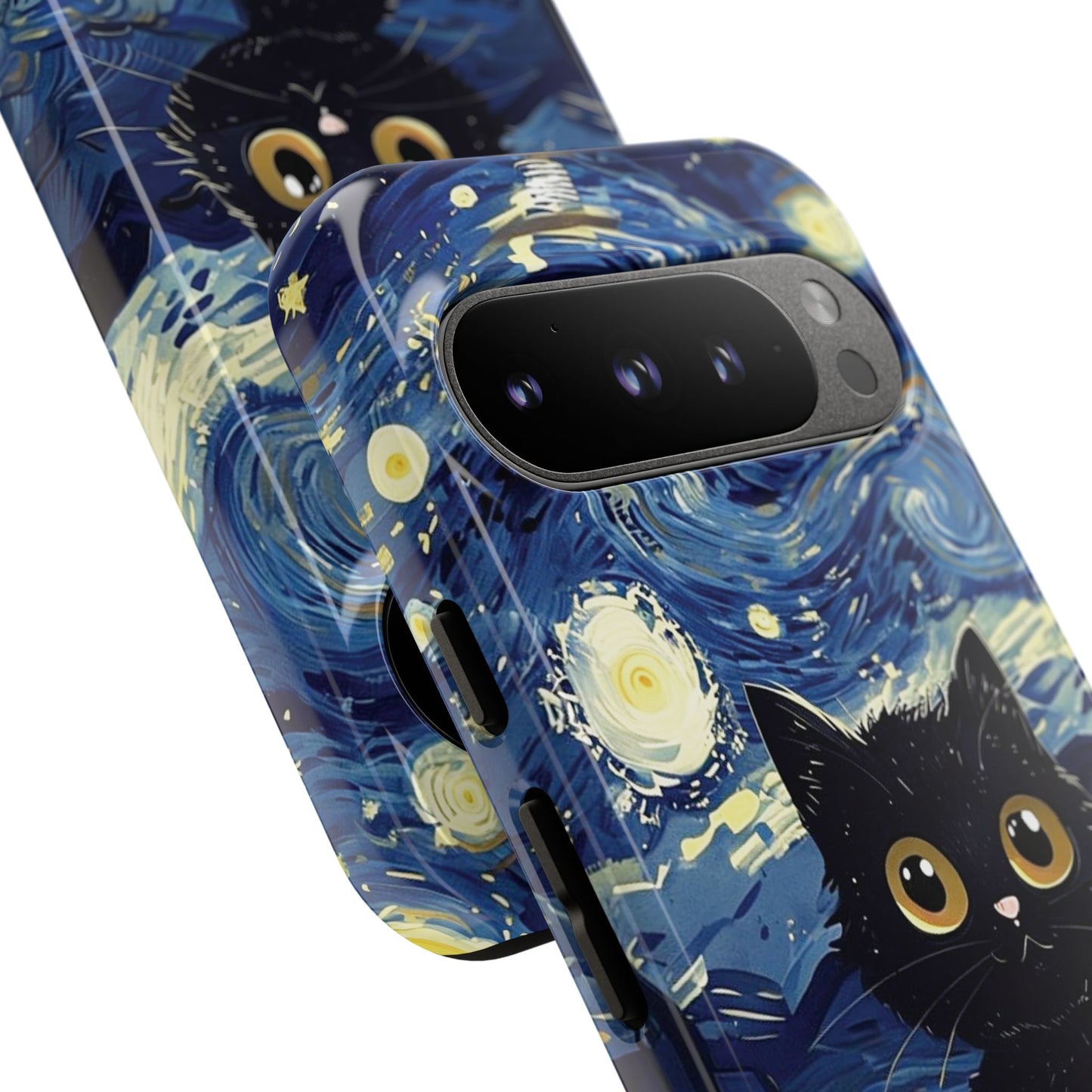 Cat under the stars, cute phone cases, Extra durable, Tough Cases, Pick your size