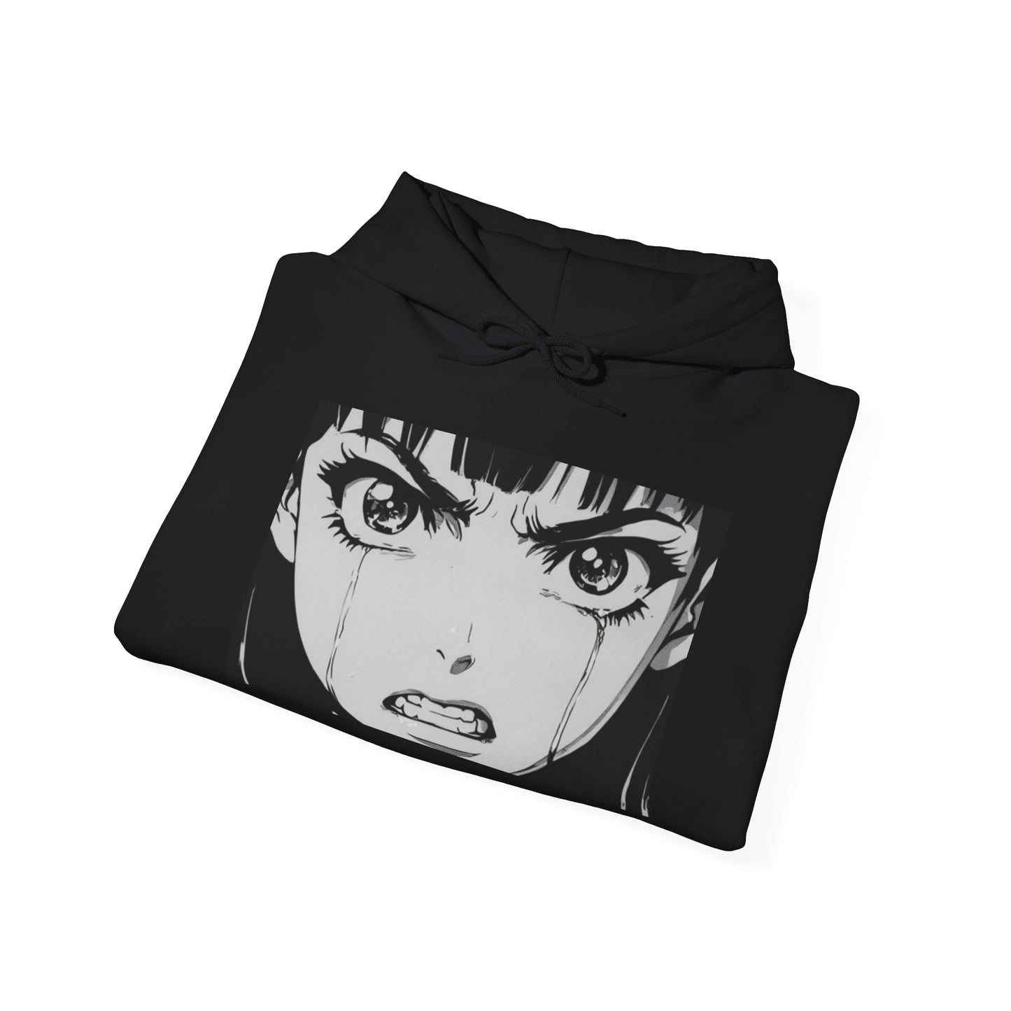 "Rage Eyes" Anime Hooded Sweatshirt - Unisex Heavy Blend™