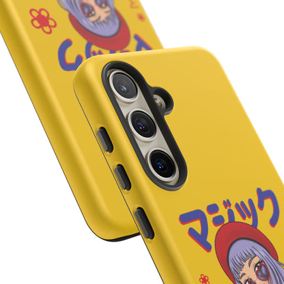 "Anime Cool Girl" Yellow Phone Cases – Bold, Stylish & Made for Any Phone! 💛✨ Pick Your Perfect Fit! -  iPhone, Samsung Galaxy, and Google Pixel