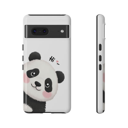 "Hi Cute Panda" Phone Case for iPhone, Samsung Galaxy, and Google Pixel devices